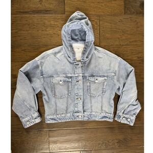 Rag & Bone Miramar Hooded Trucker Jacket Medium Designer Knit